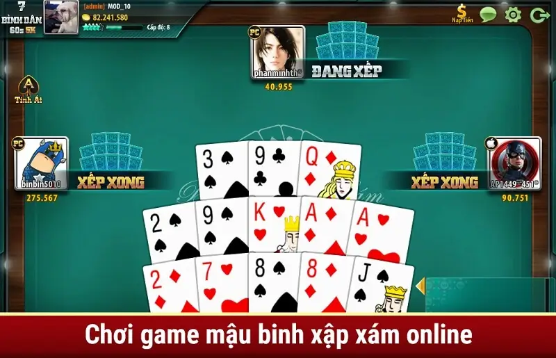 Cách xếp bài mậu binh không sập tại Kubet casino